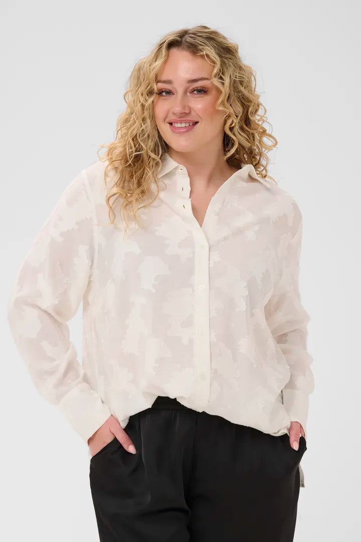 Elegante Bluse mit Muster