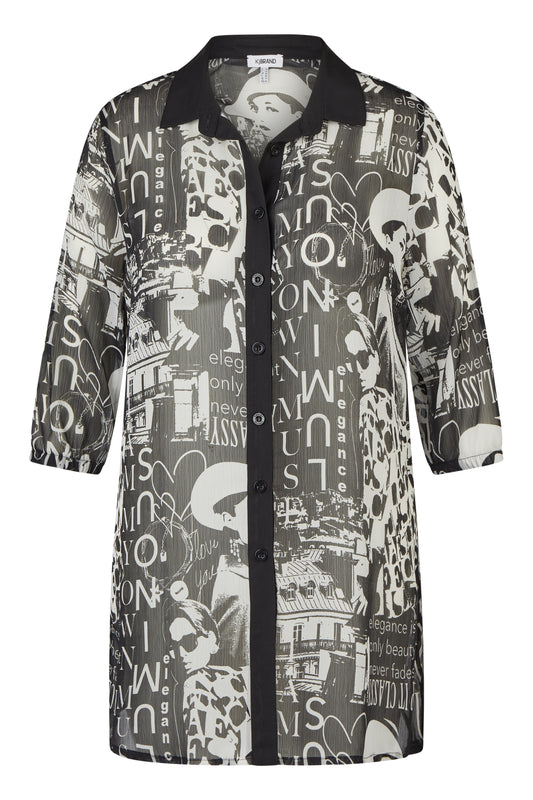 Chiffon-Longbluse