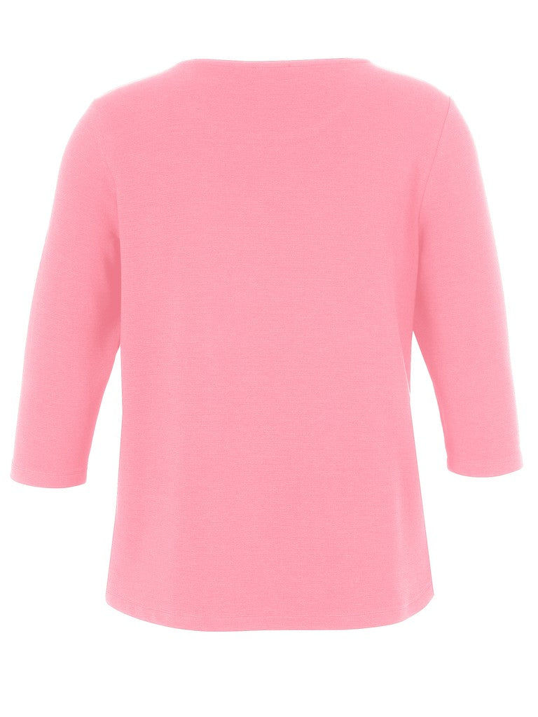 3/4 Arm Shirt mit Rippstruktur