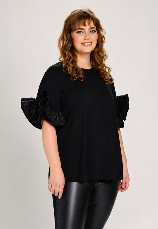 Shirt mit Volantärmel