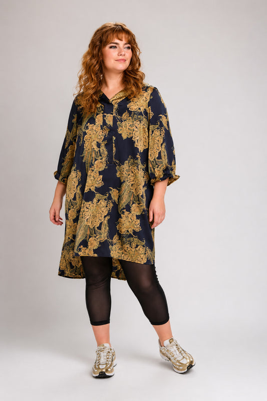 Kleid gemustert
