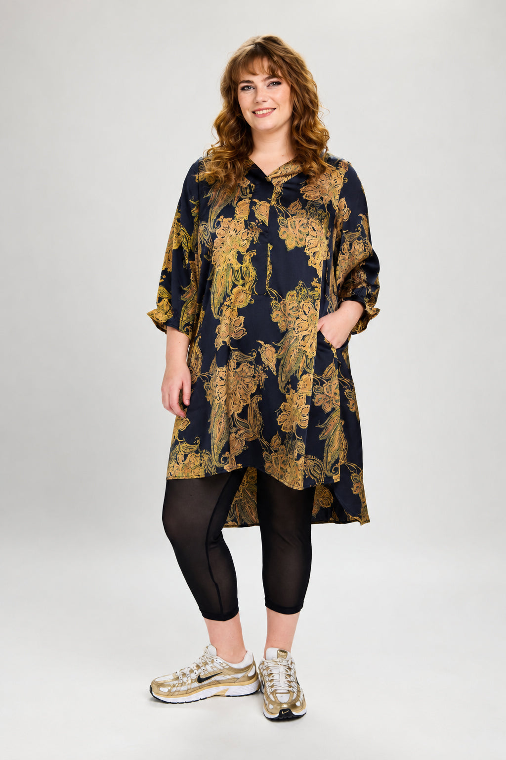 Kleid gemustert