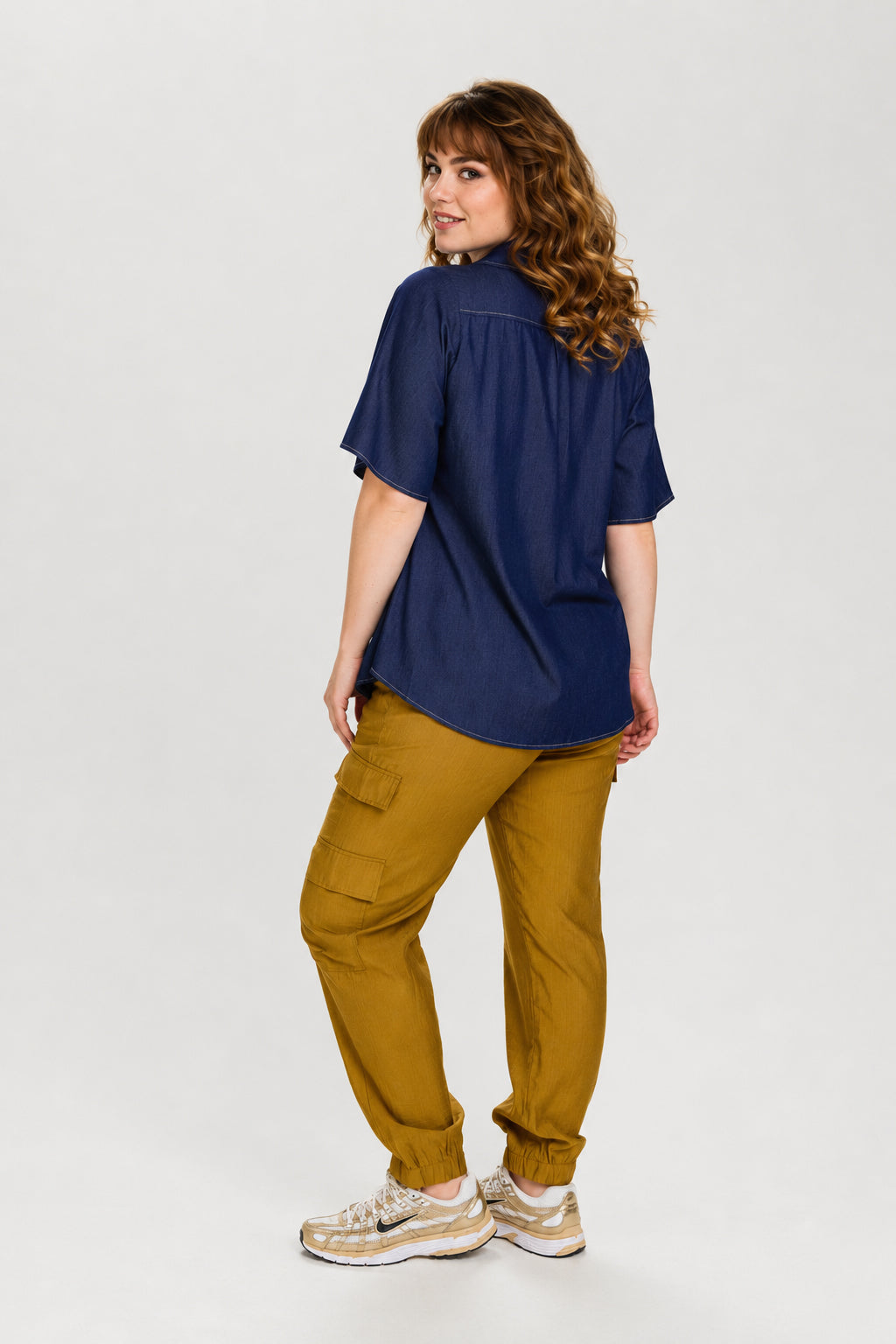 Blusenshirt in Jeansoptik