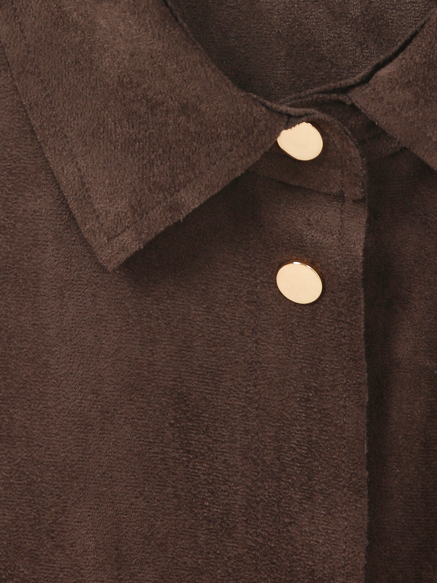 Hemd in Velours-Leder-Optik