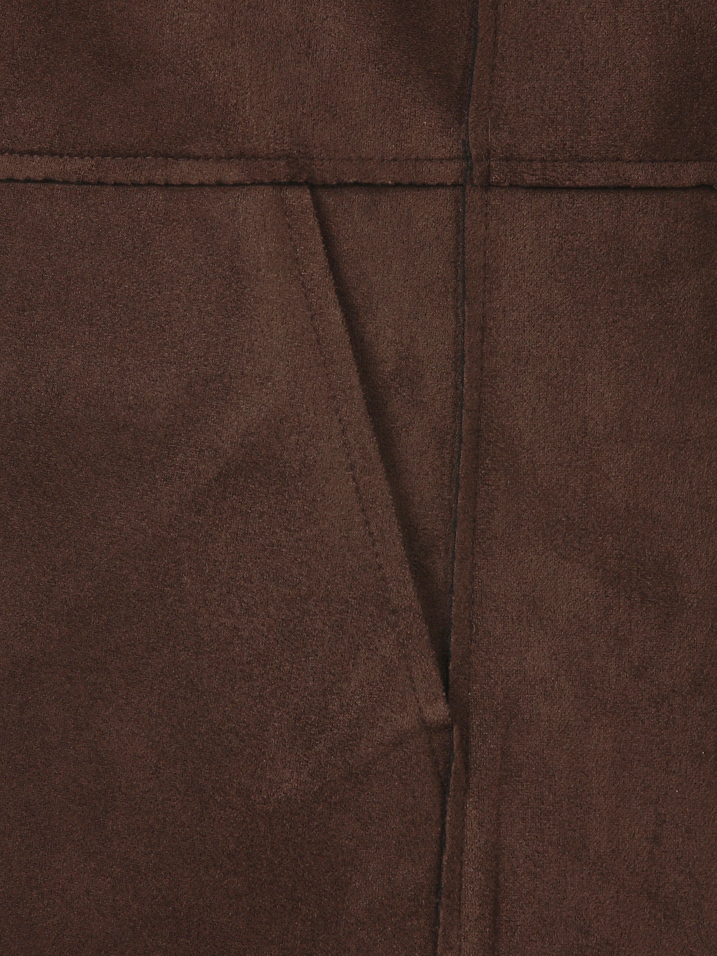 Kleid in Velour-Leder-Optik