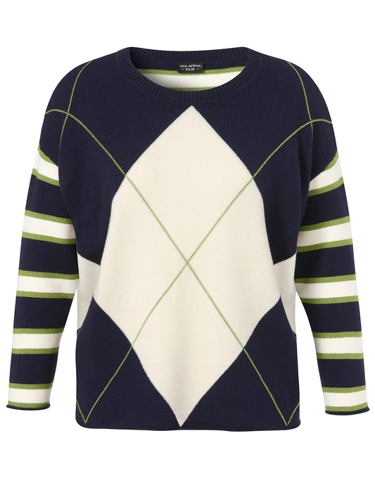 Pullover mit Rautenmuster