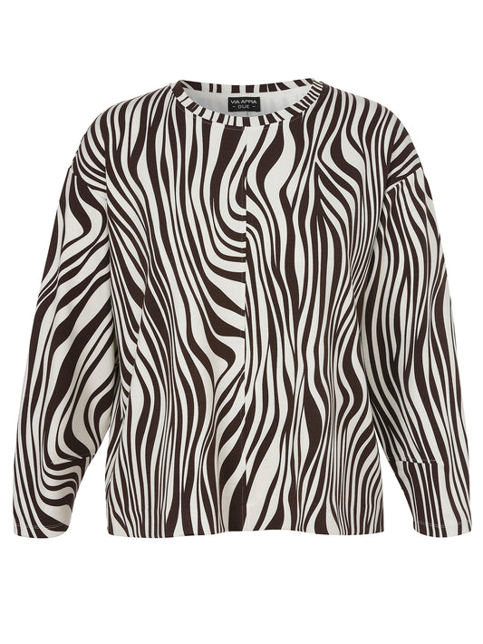 gemustertes Langarmshirt