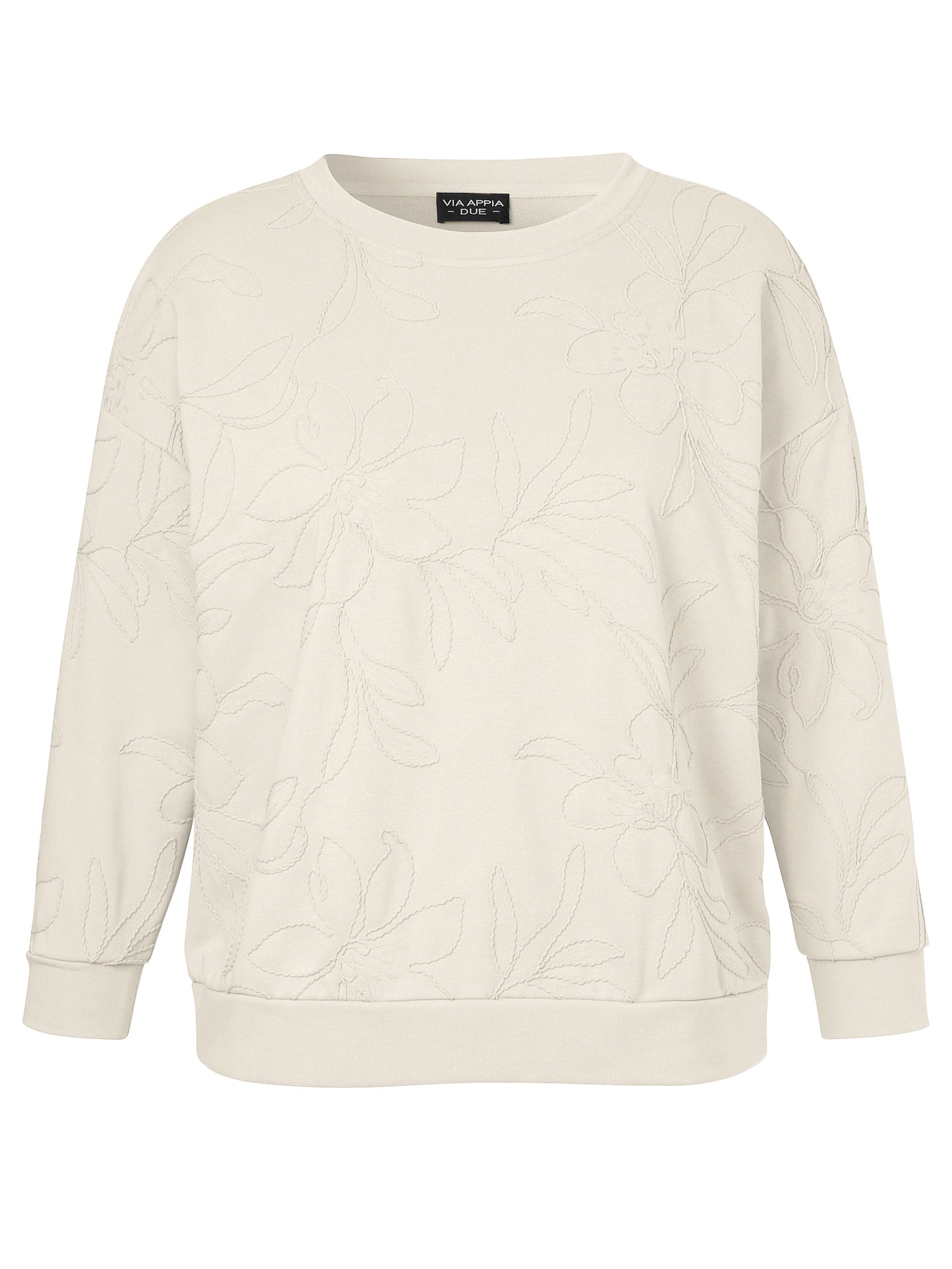 Sweater mit 3D-Stickerei