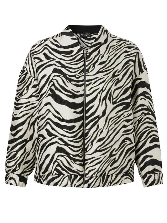 Blousonjacke Zebra-Print