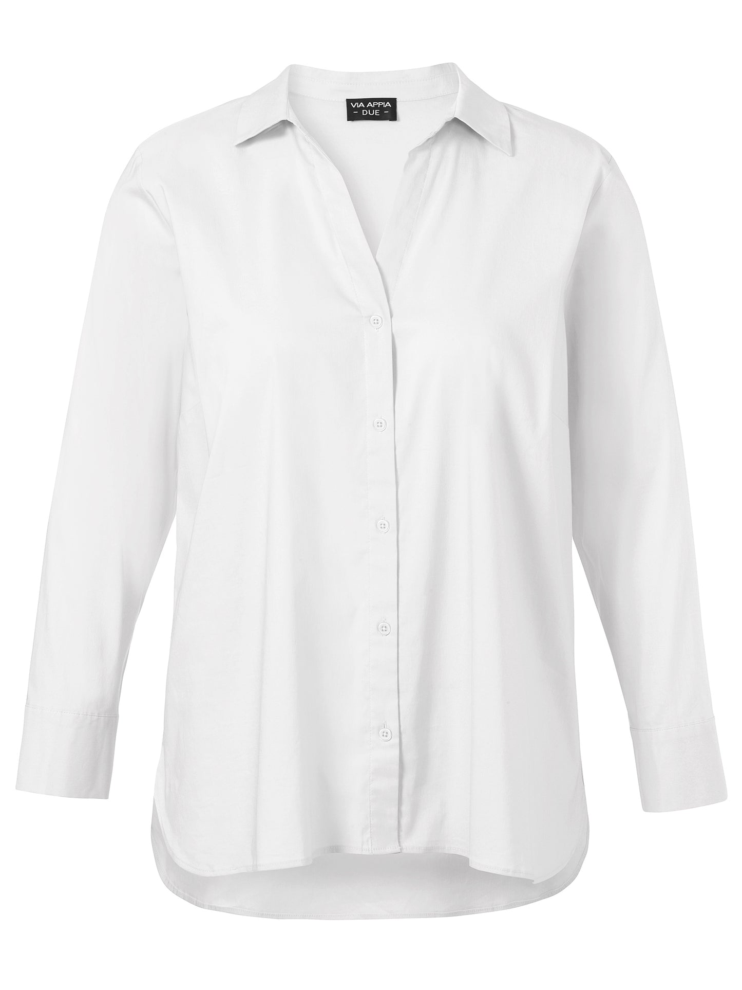 Klassische Bluse mit Hemdkragen