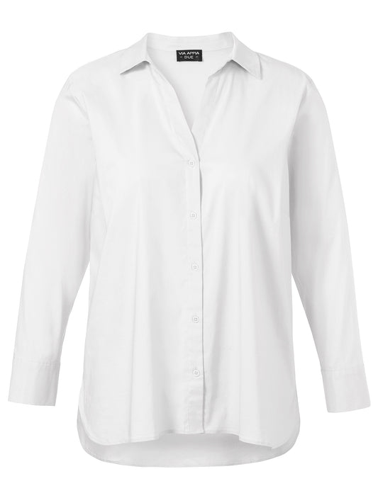 Klassische Bluse mit Hemdkragen