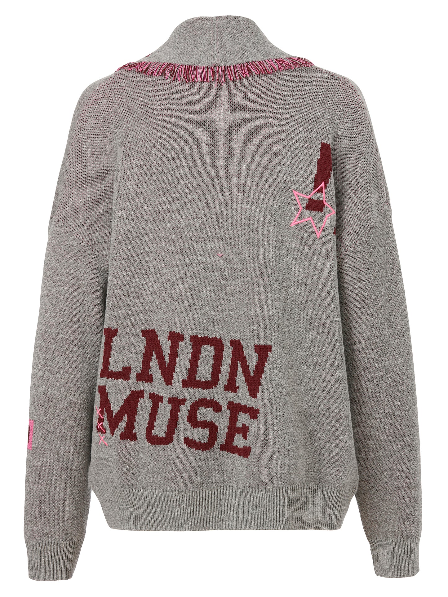 Strickjacke in College-Stil