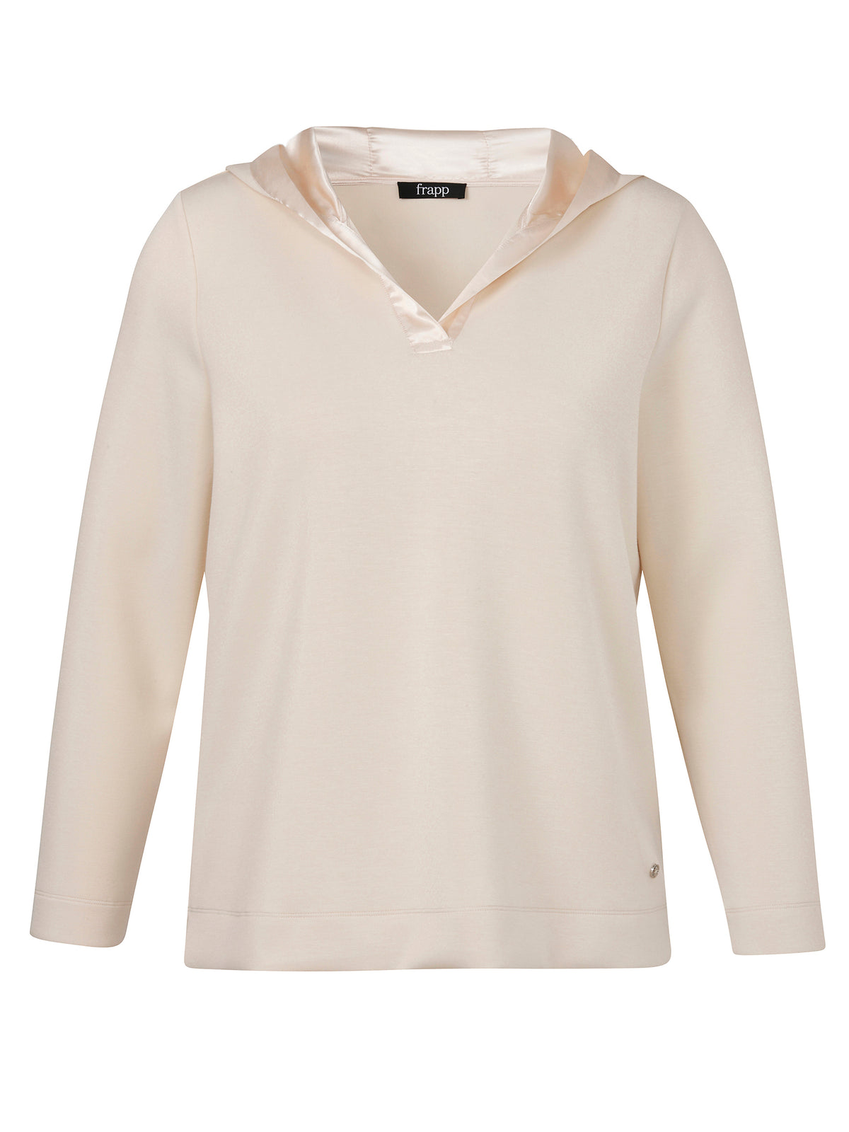 Eleganter Sweater mit Satin-Details
