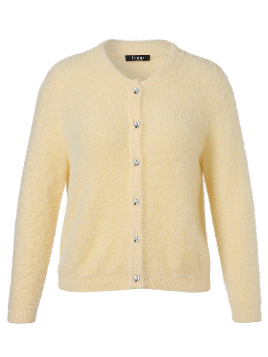Flauschige Strickjacke